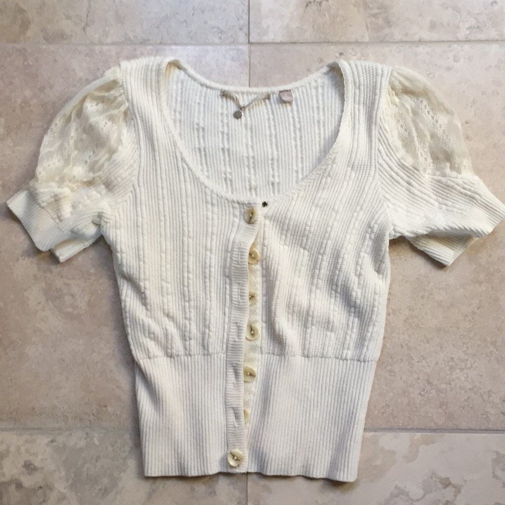 Anthropologie knitted and knotted cardigan